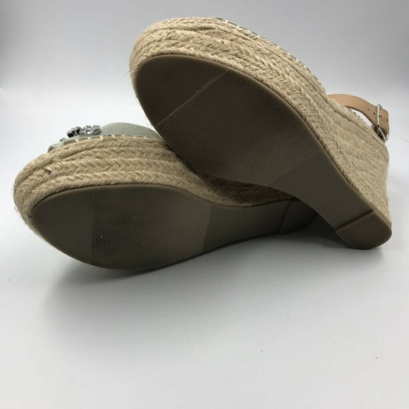 Kaari Blue Chloe Espadrille Wedge Sandals - Picture 4 of 7